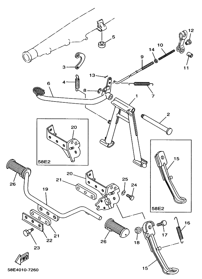 Soporte, reposapiés