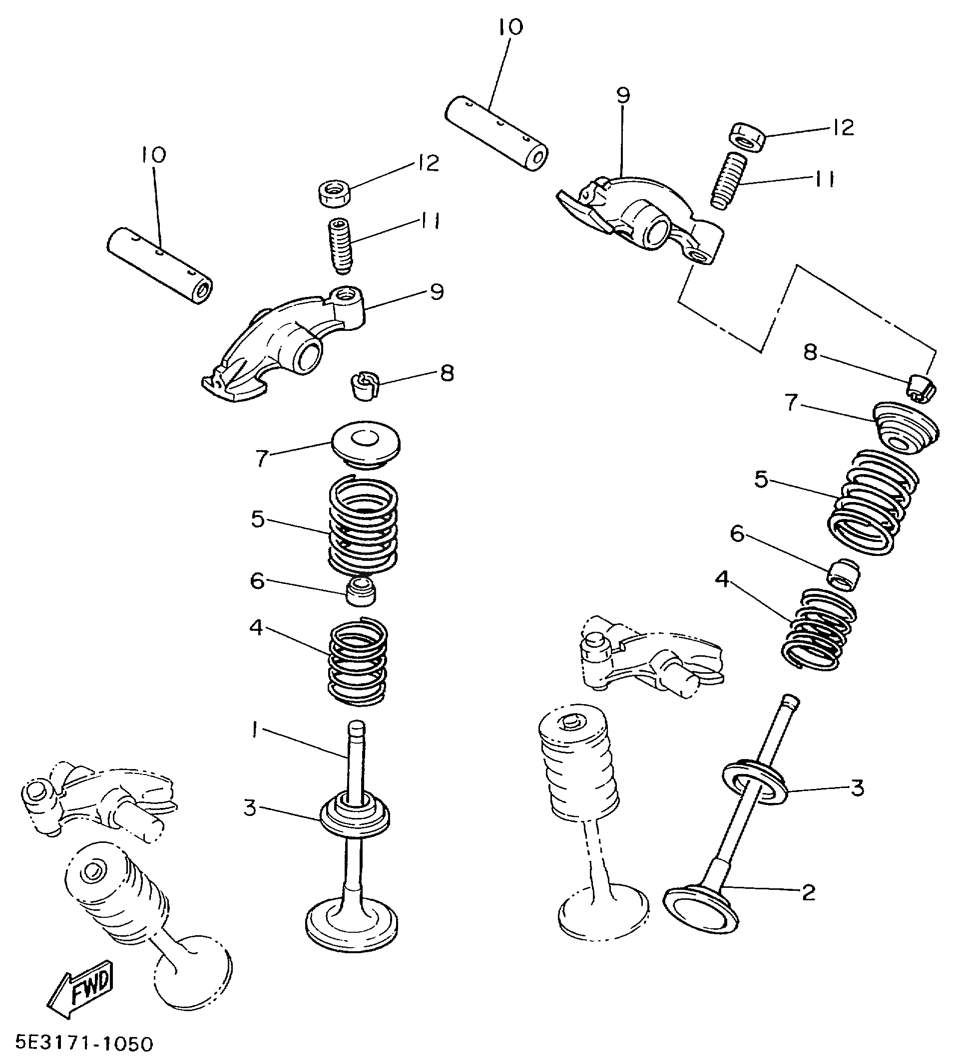 Caltric Starter Gear Set For Yamaha Virago 700 XV700 (1984-85) – 2-Piece Kit 4X7-15511-00-00 & 4X7-15517-00-00
