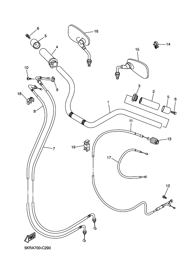 Steering Handle & Cable