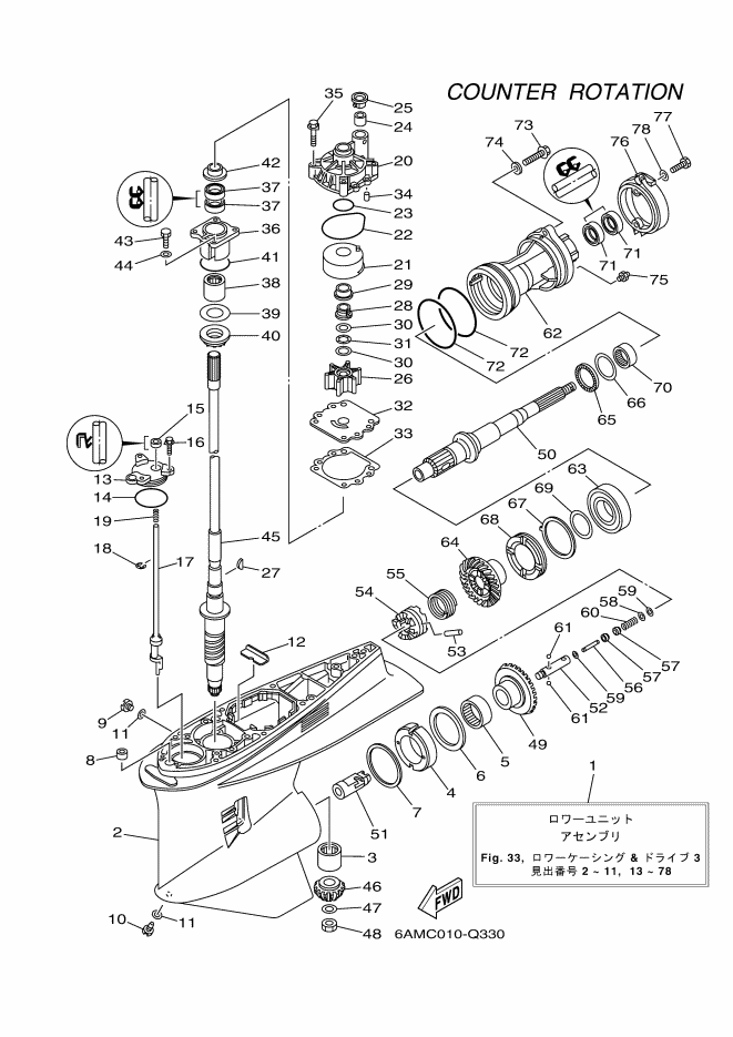 Lower Casing & Drive