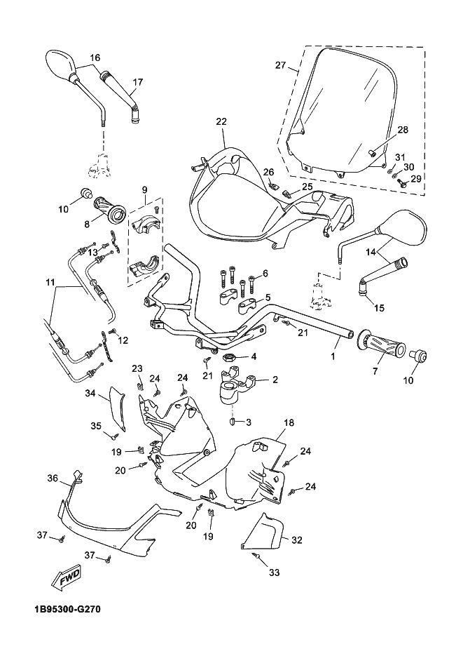 Steering Handle & Cable