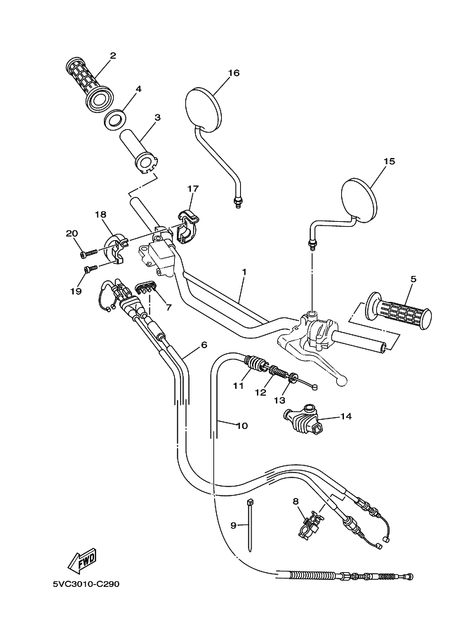 Steering Handle & Cable
