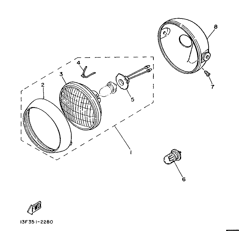 195-84324-00-00 Spring, Reflector Yamaha | YoshiParts