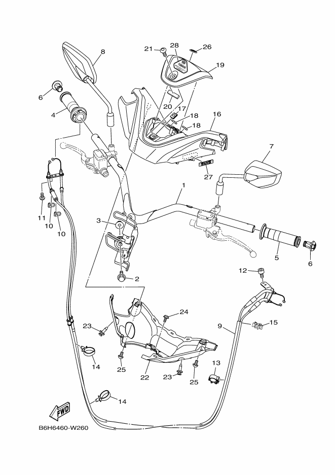 Steering Handle & Cable