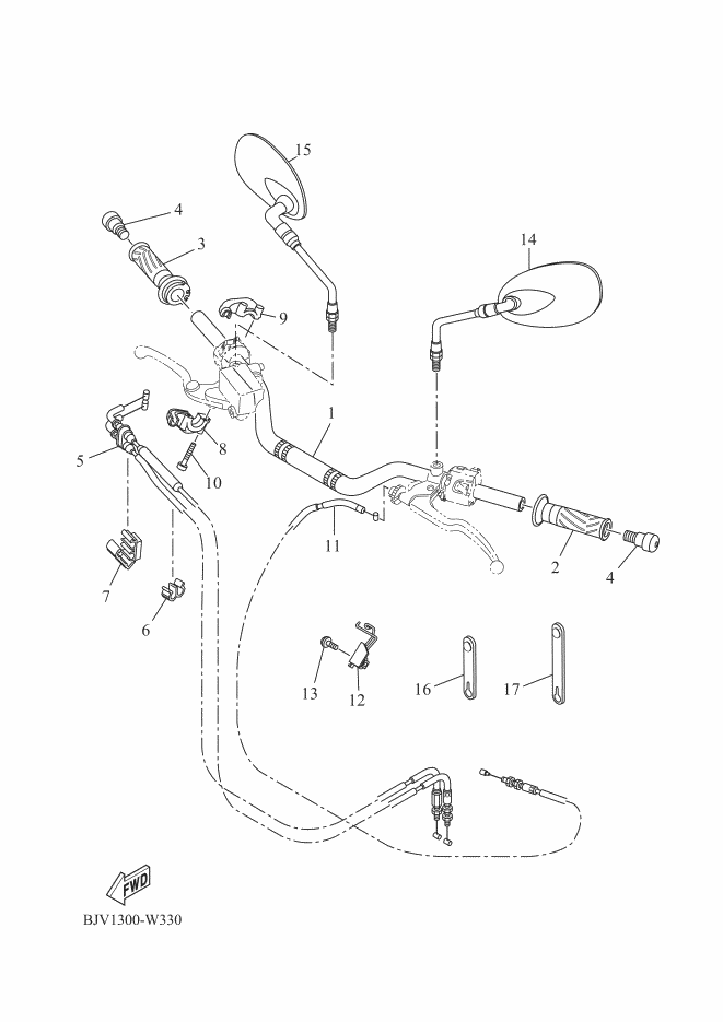 Steering Handle & Cable