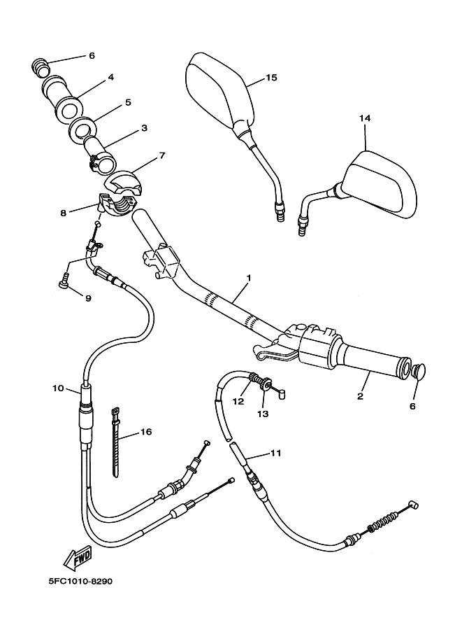 Steering Handle & Cable