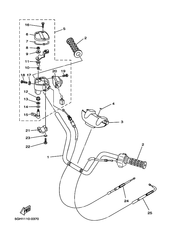 Steering Handle, Cable