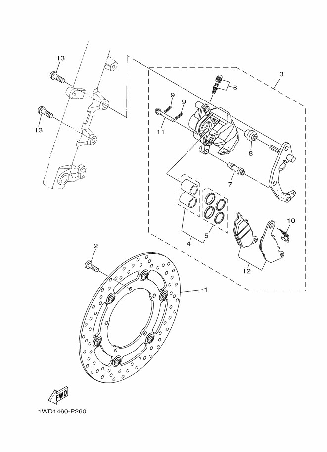 Front Brake Caliper