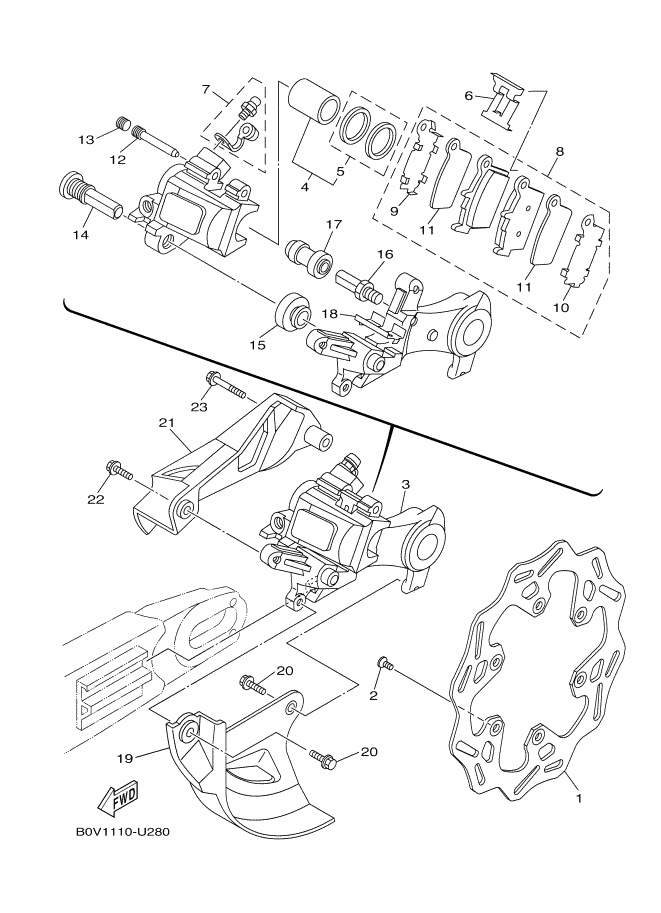 Rear Brake Caliper