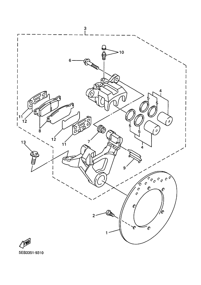 Rear Brake Caliper