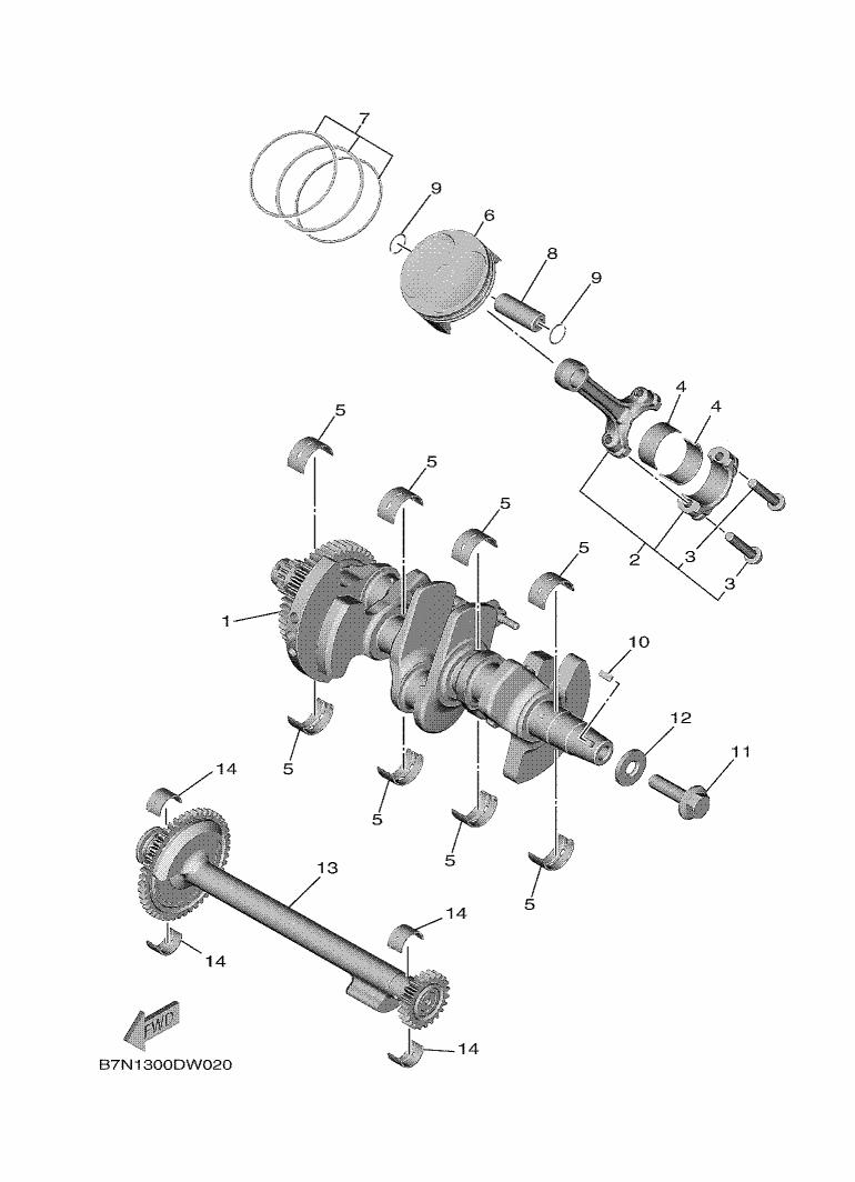 Crank Shaft Piston