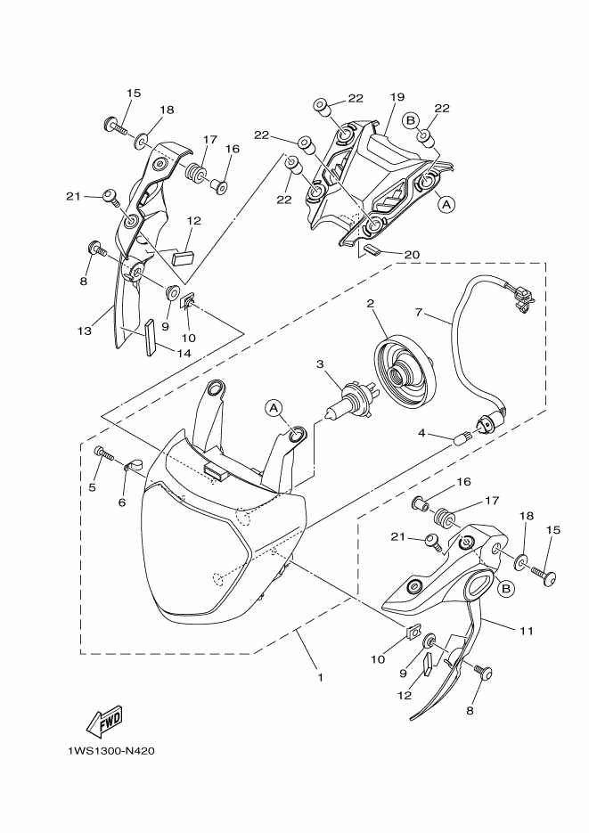 1WS283760000 Trim Yamaha YoshiParts