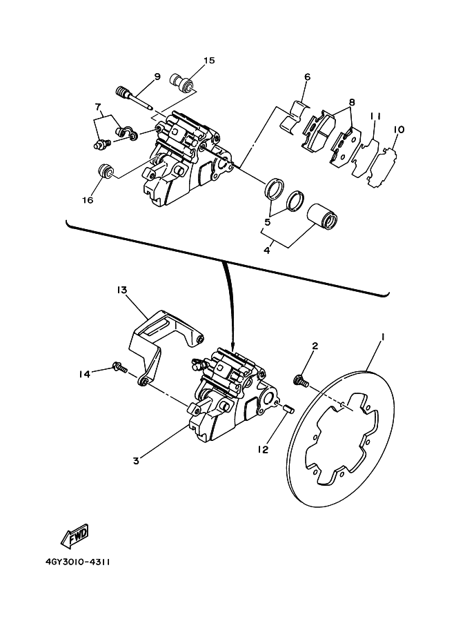 Rear Brake Caliper