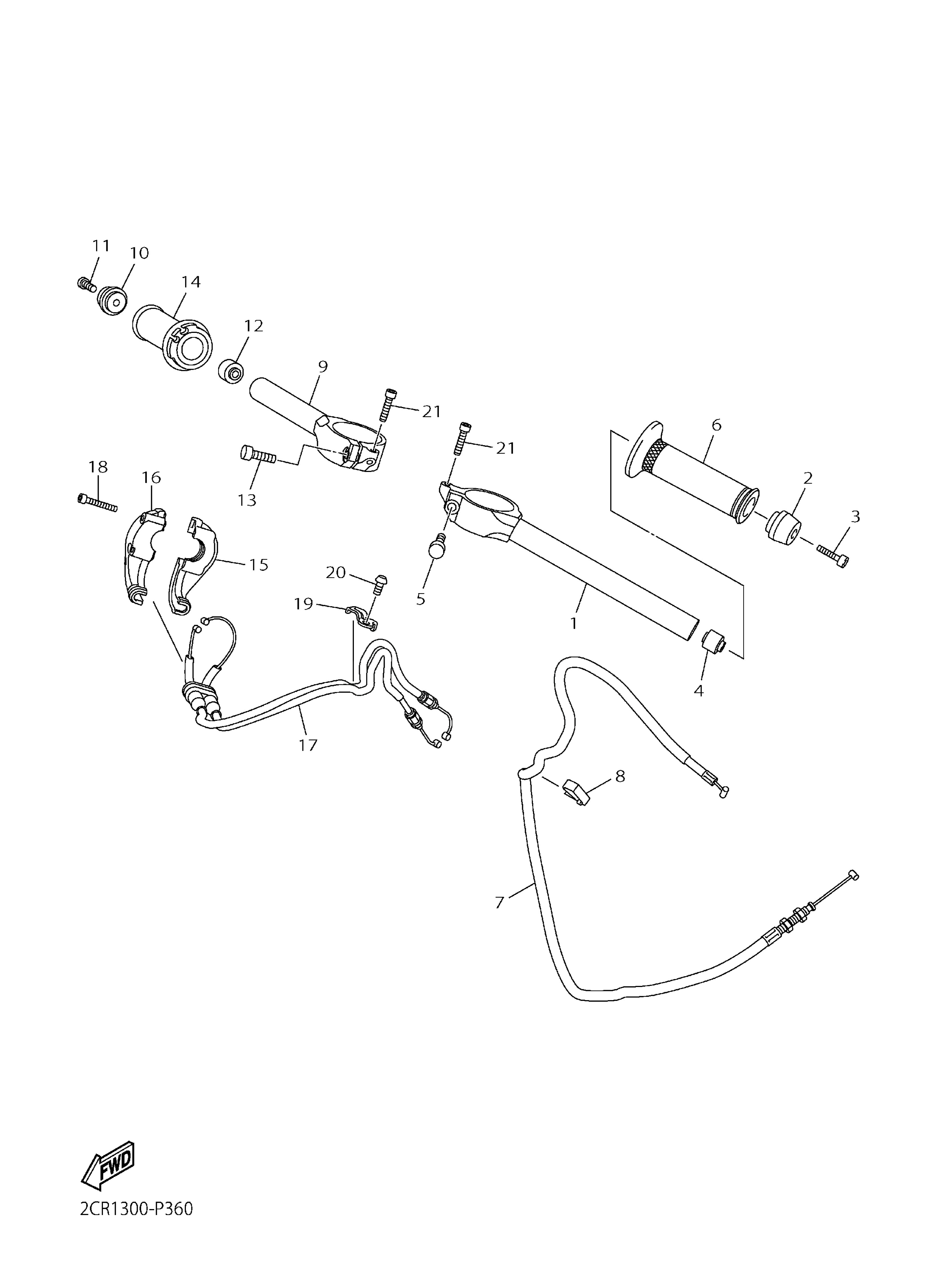 Steering Handle Cable