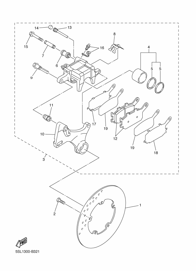 Rear Brake Caliper