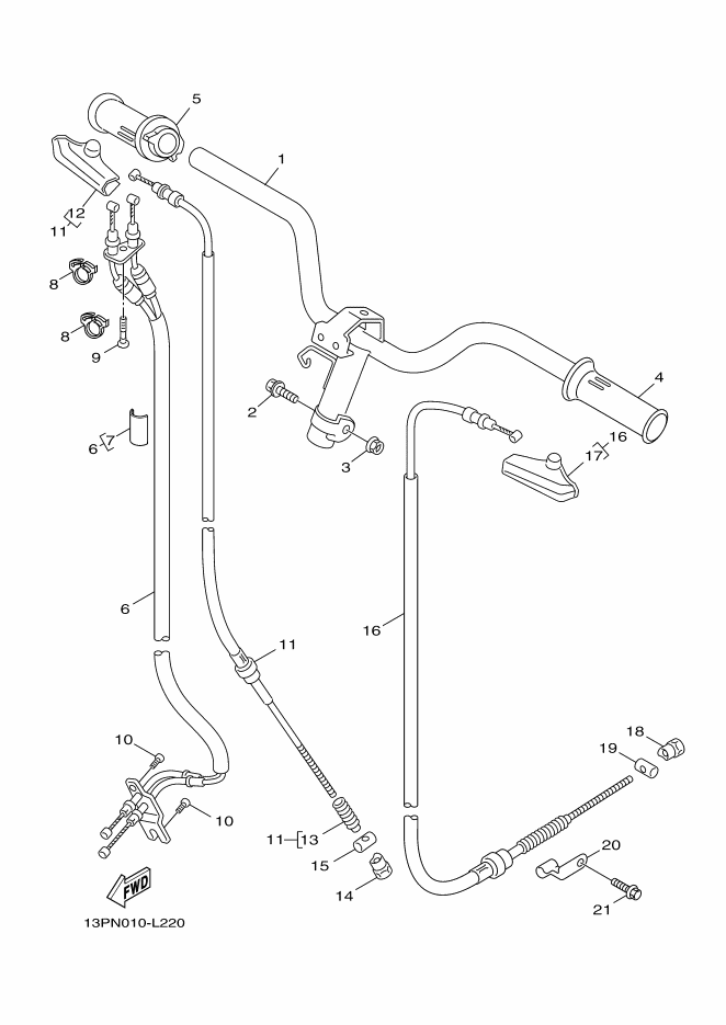 Steering Handle & Cable