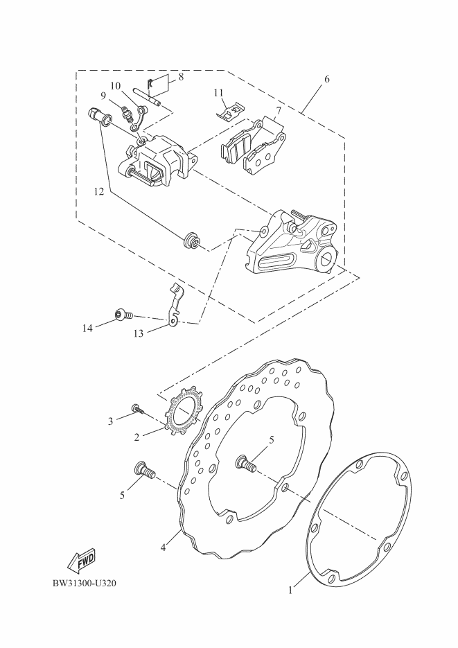 Rear Brake Caliper