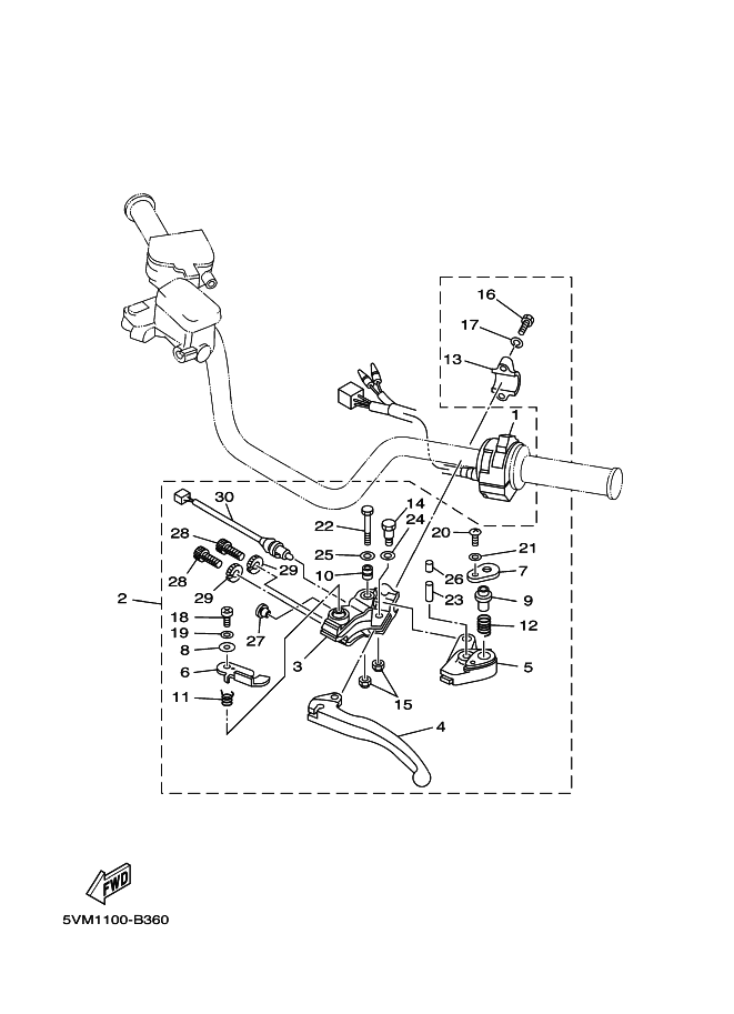 Palanca del interruptor