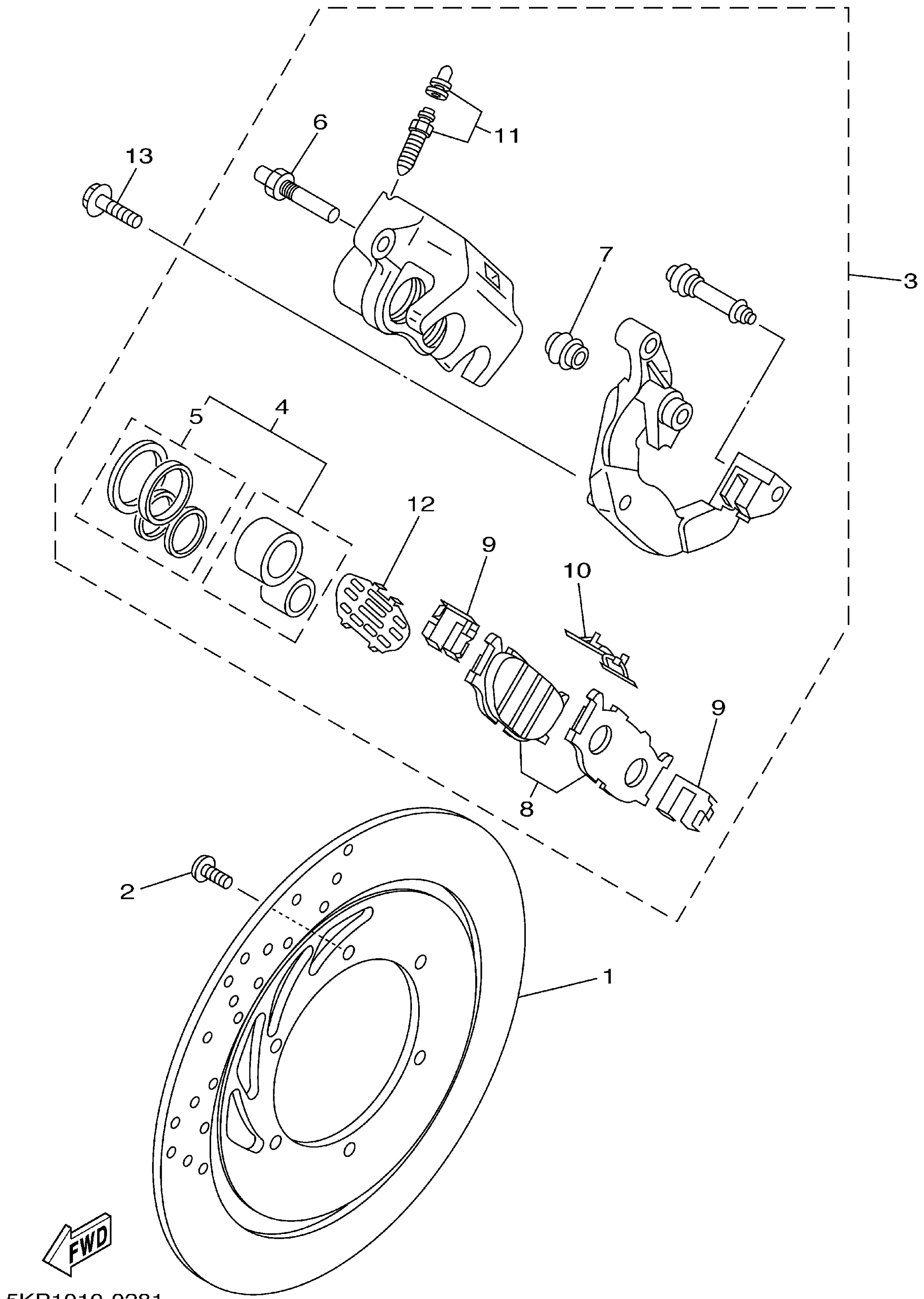 Front Brake Caliper