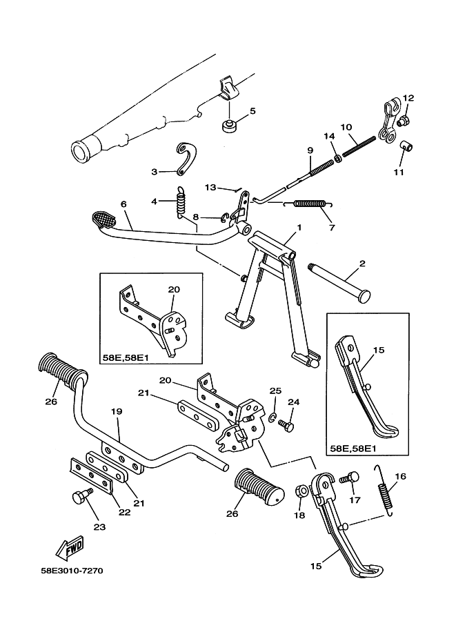 Soporte, reposapiés