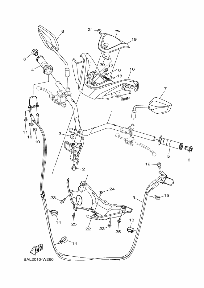Steering Handle & Cable