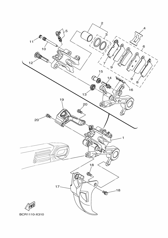 Rear Brake Caliper