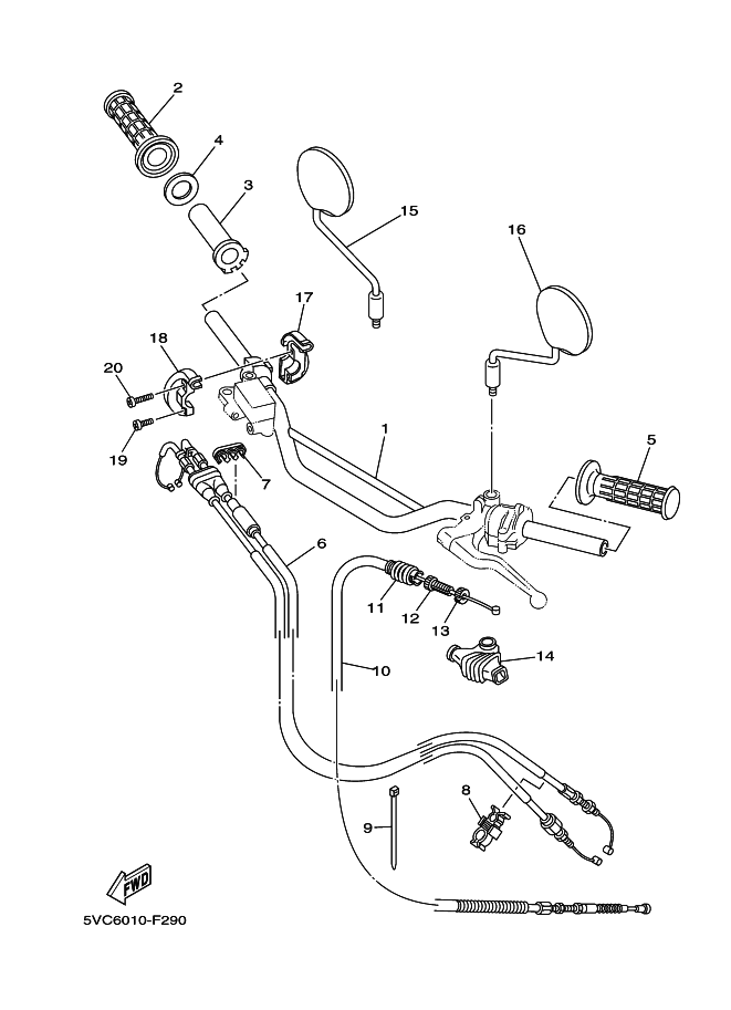 Steering Handle & Cable