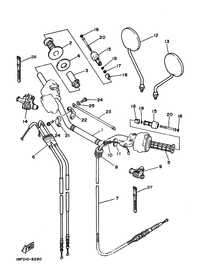 Steering Handle, Cable