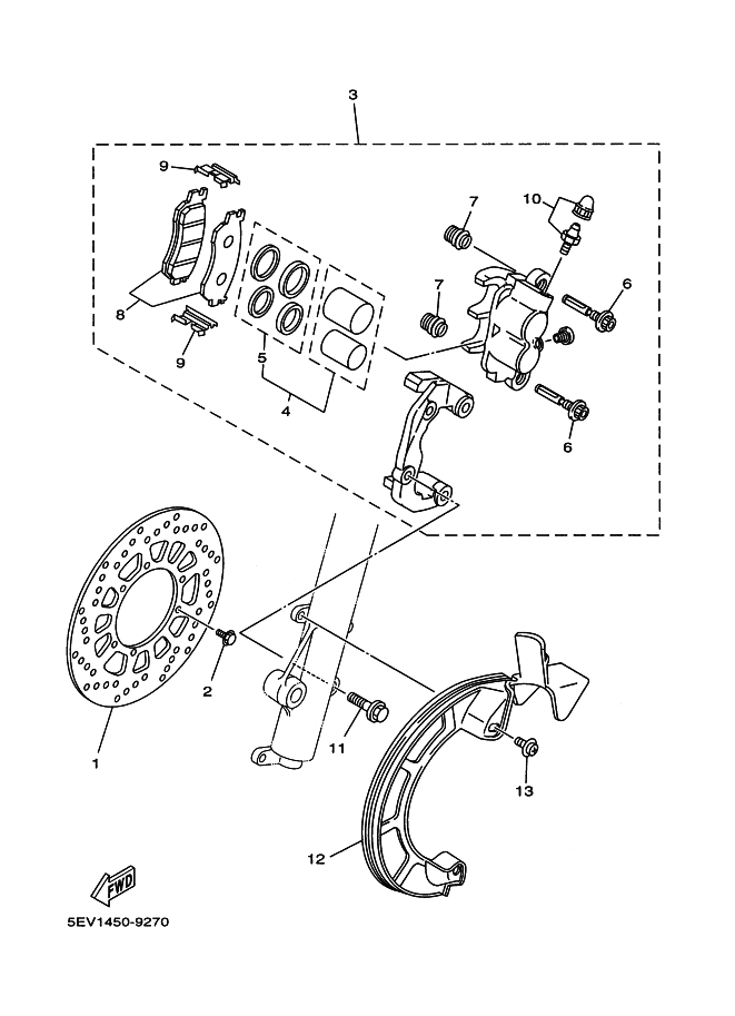 Front Brake Caliper
