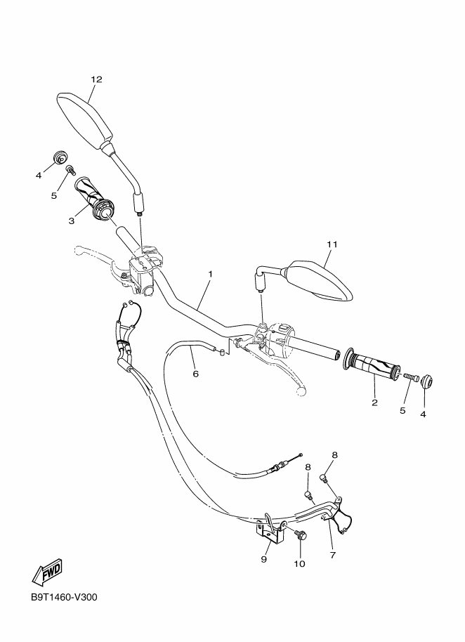 Steering Handle & Cable