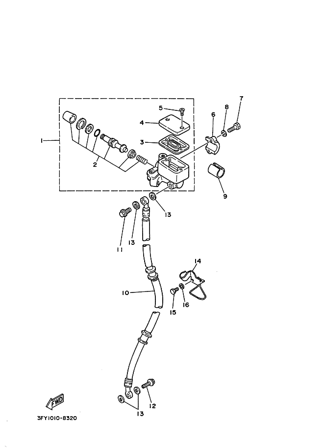 56AW00410000 Cylinder Kit, Master Yamaha YoshiParts