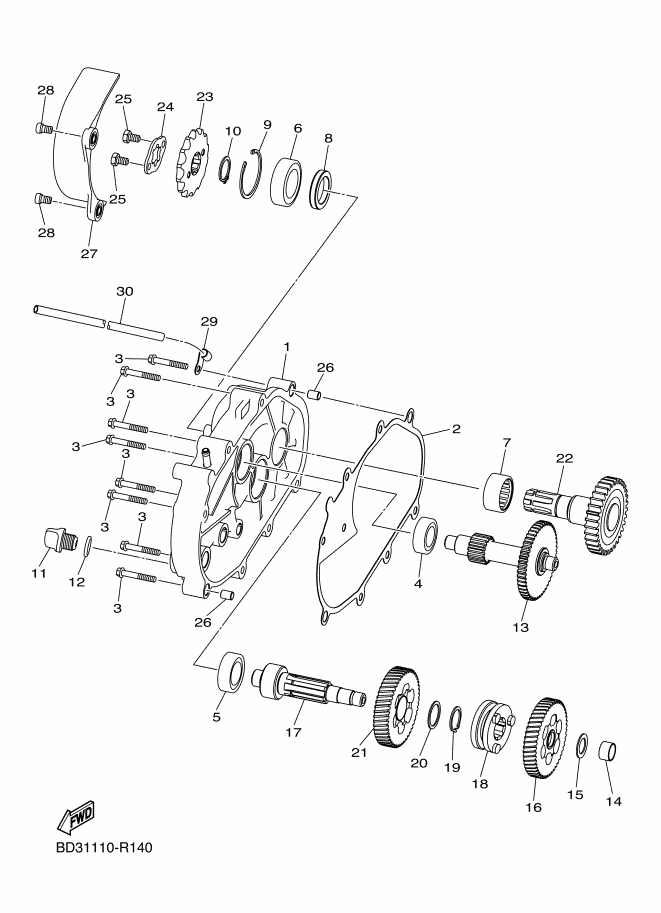 BD3-E7678-00-00 BEARING Yamaha | YoshiParts