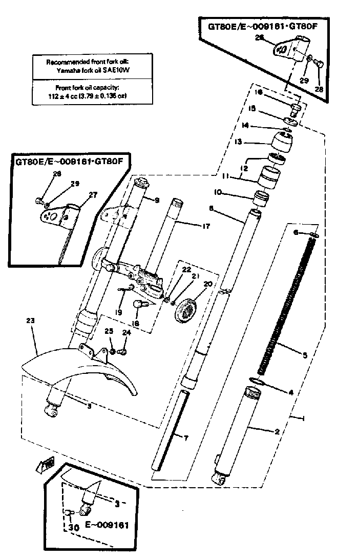 Front Fork Front Fender