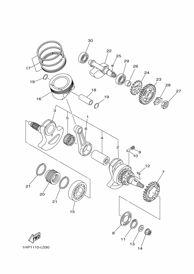 Engine Crankshaft Piston