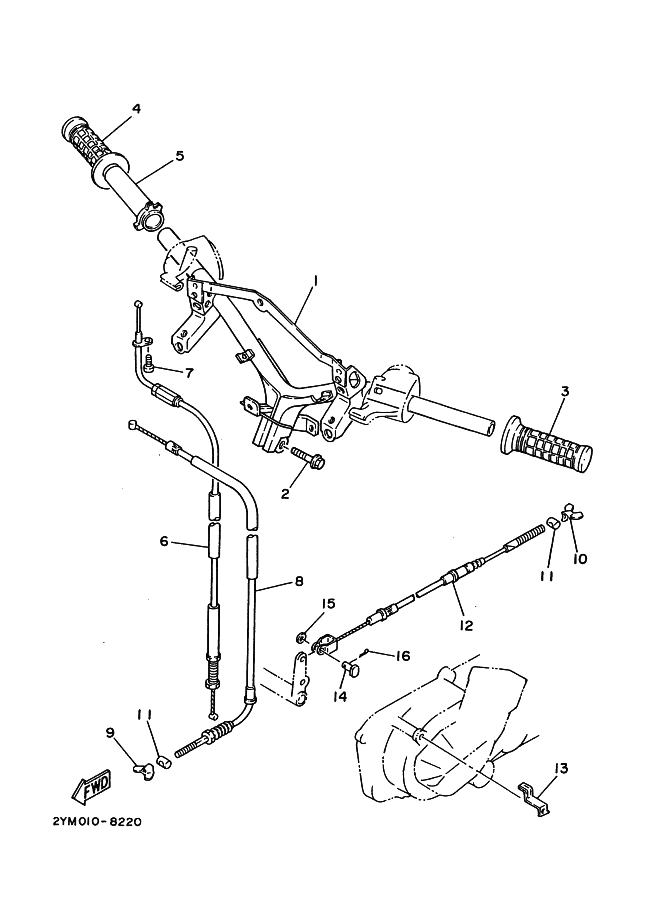 Steering Handle, Cable