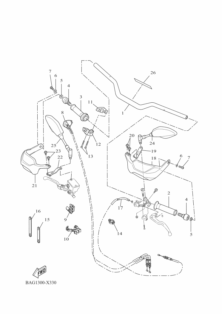 Steering Handle & Cable