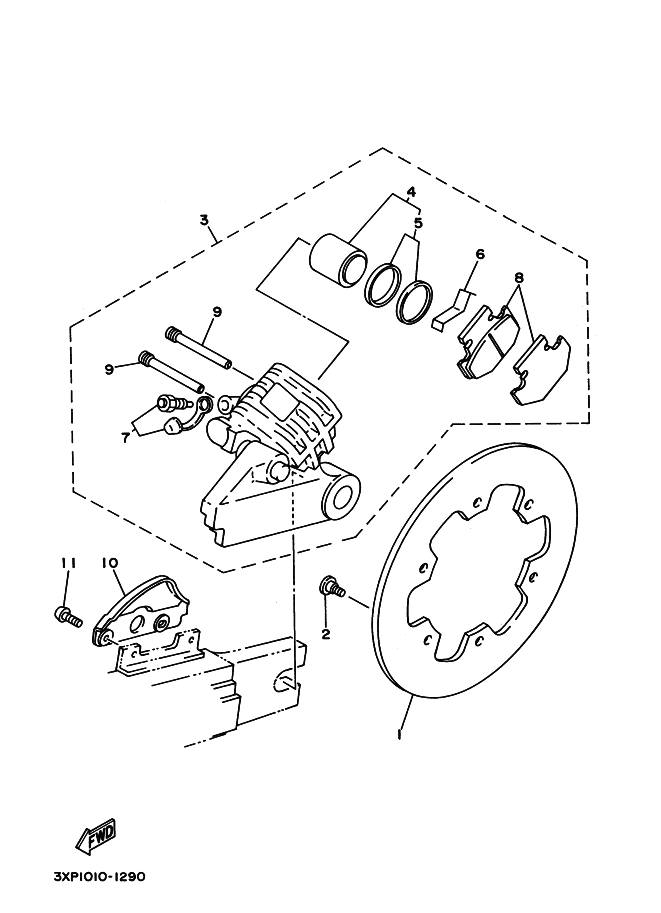 Rear Brake Caliper