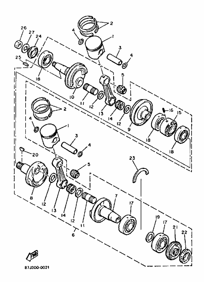 Engine Crankshaft Piston