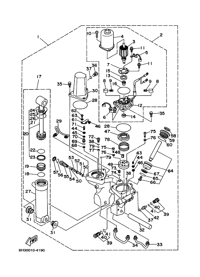 Power Trim Tilt Assembly