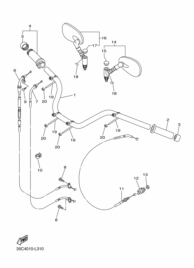 Steering Handle & Cable