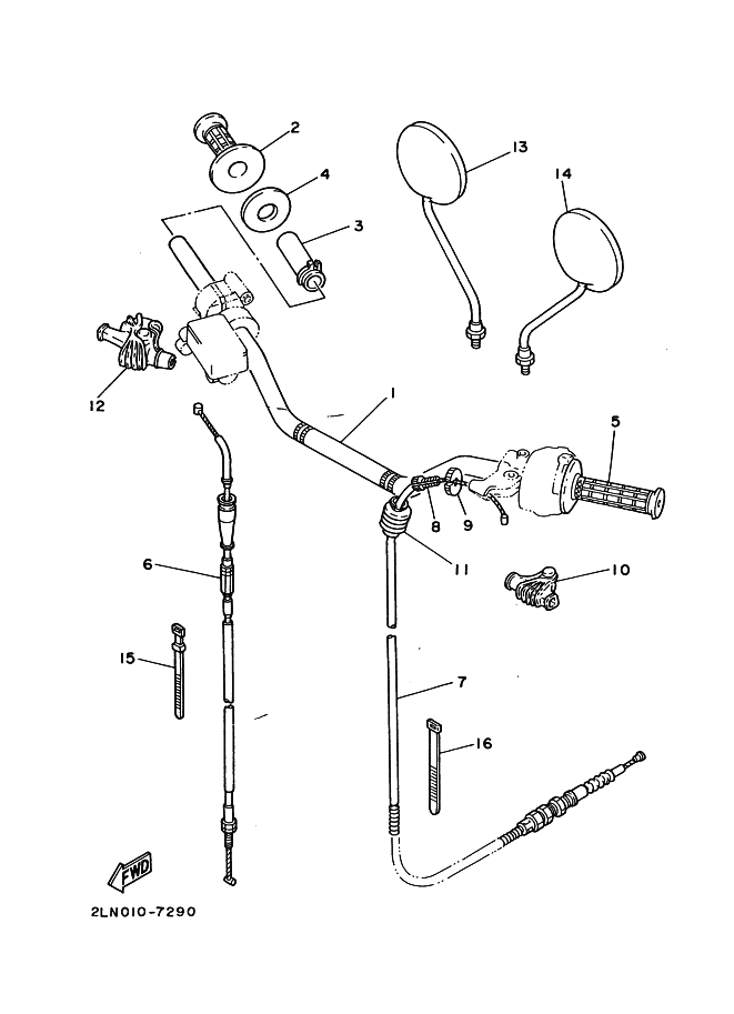 Steering Handle, Cable