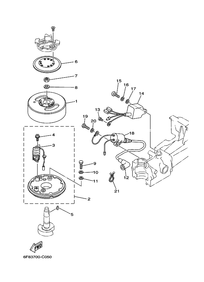 9028004M0600 Key,Woodruff Key Yamaha YoshiParts