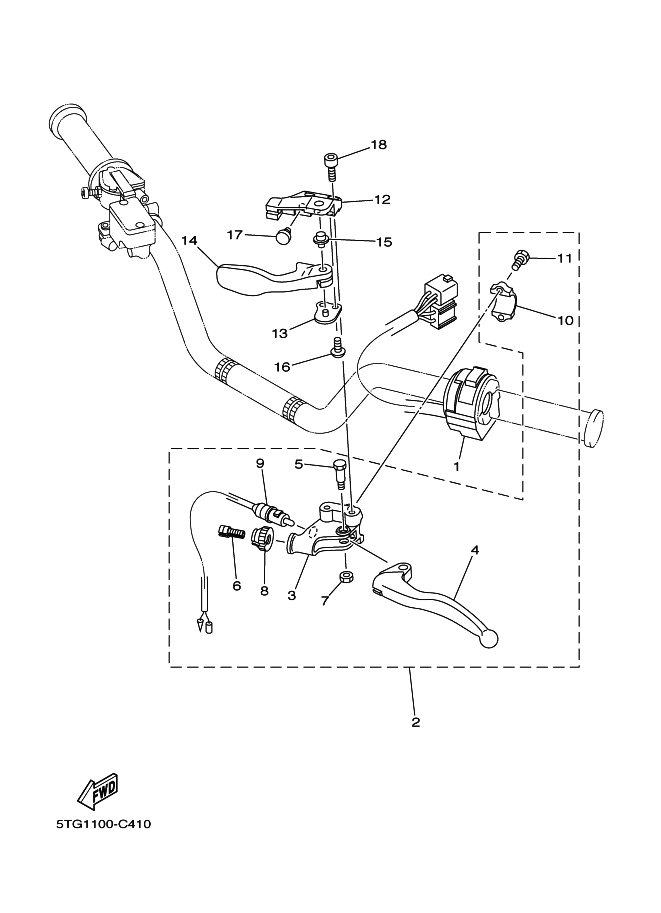 Palanca del interruptor