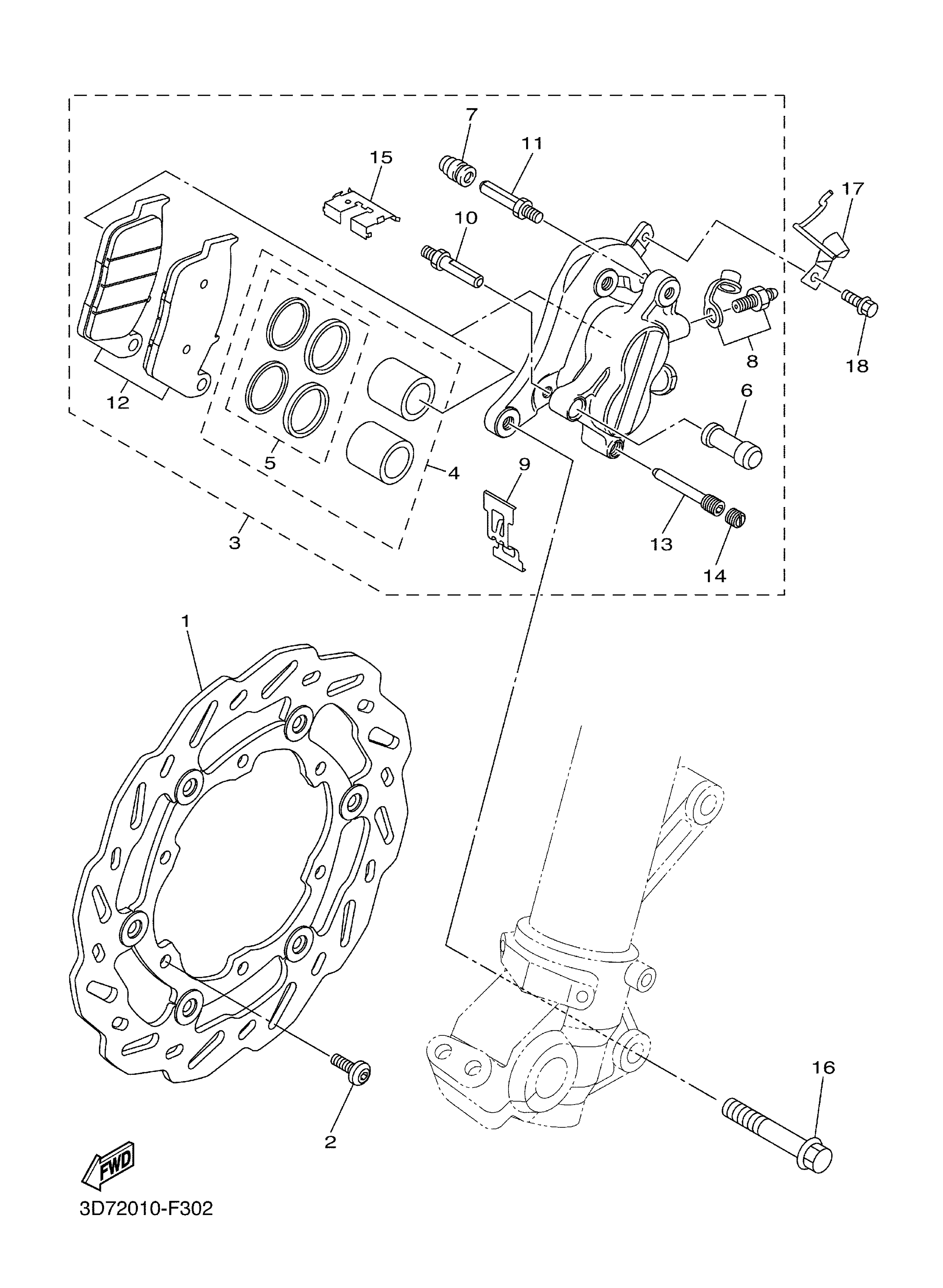Front Brake Caliper