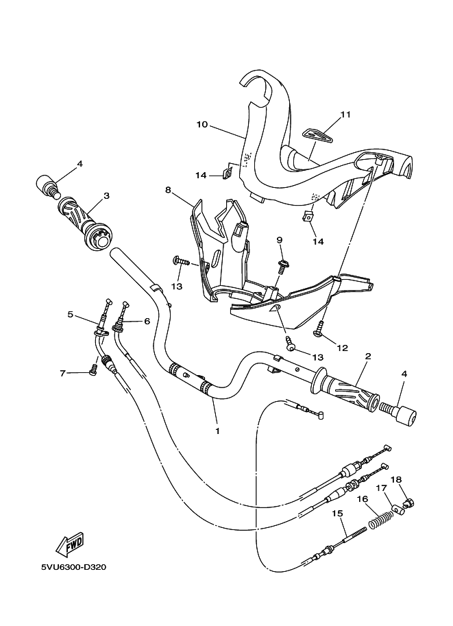 Steering Handle & Cable