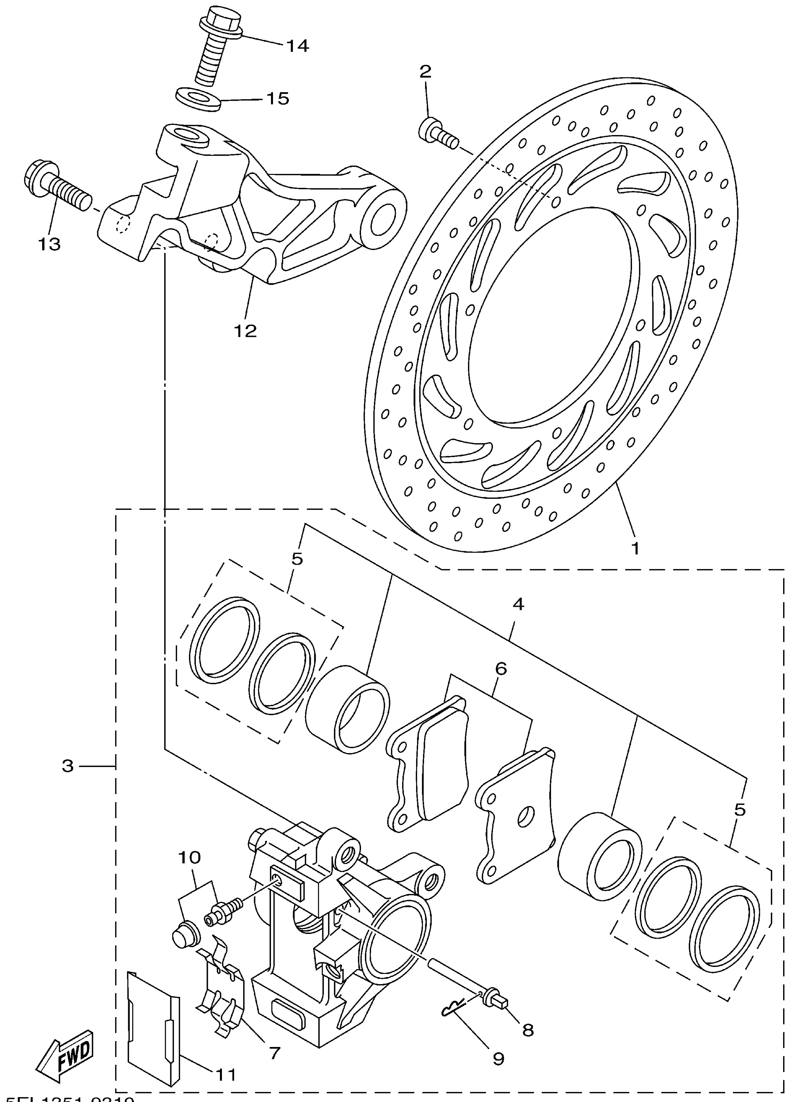 Rear Brake Caliper