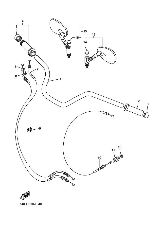 Steering Handle & Cable