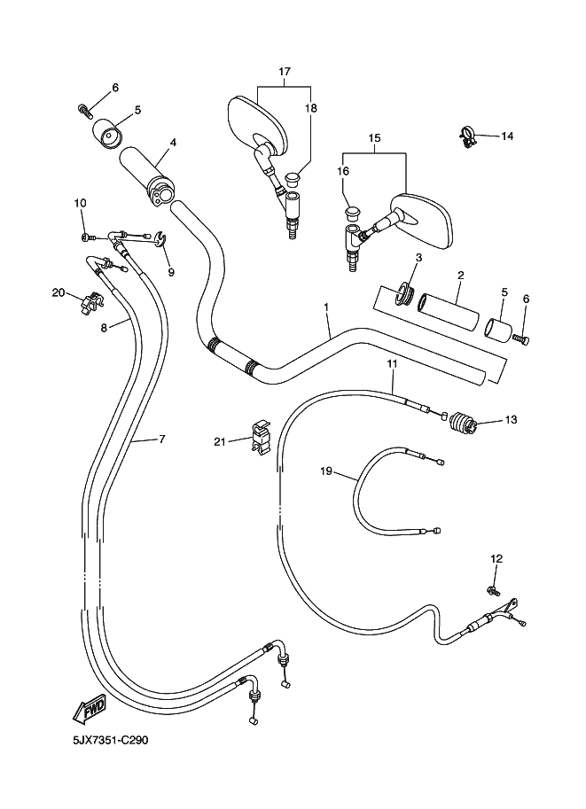 Steering Handle & Cable