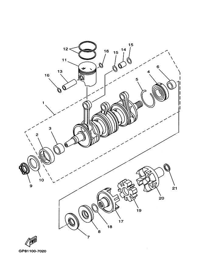 Crankshaft Piston