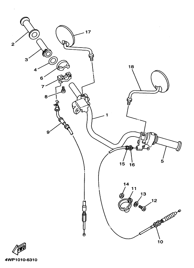 Steering Handle Cable